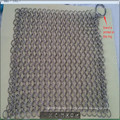 Stainless steel ring mesh scrubber / Cast iron cleaner